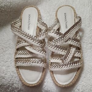 Donald J. Pliner Women's Metallic and White Espadrilles